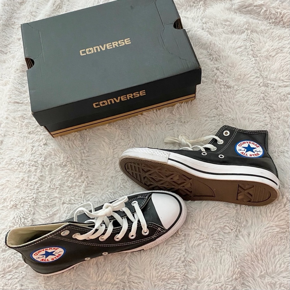 Leather Converse